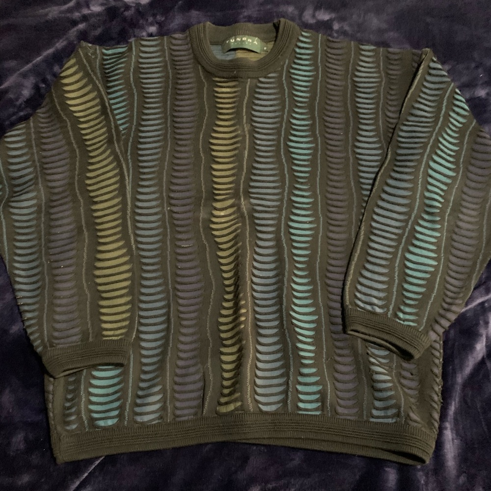 TUNDRA Men's Multicolor Patterned Sweater